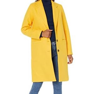 yellow wool winter coats